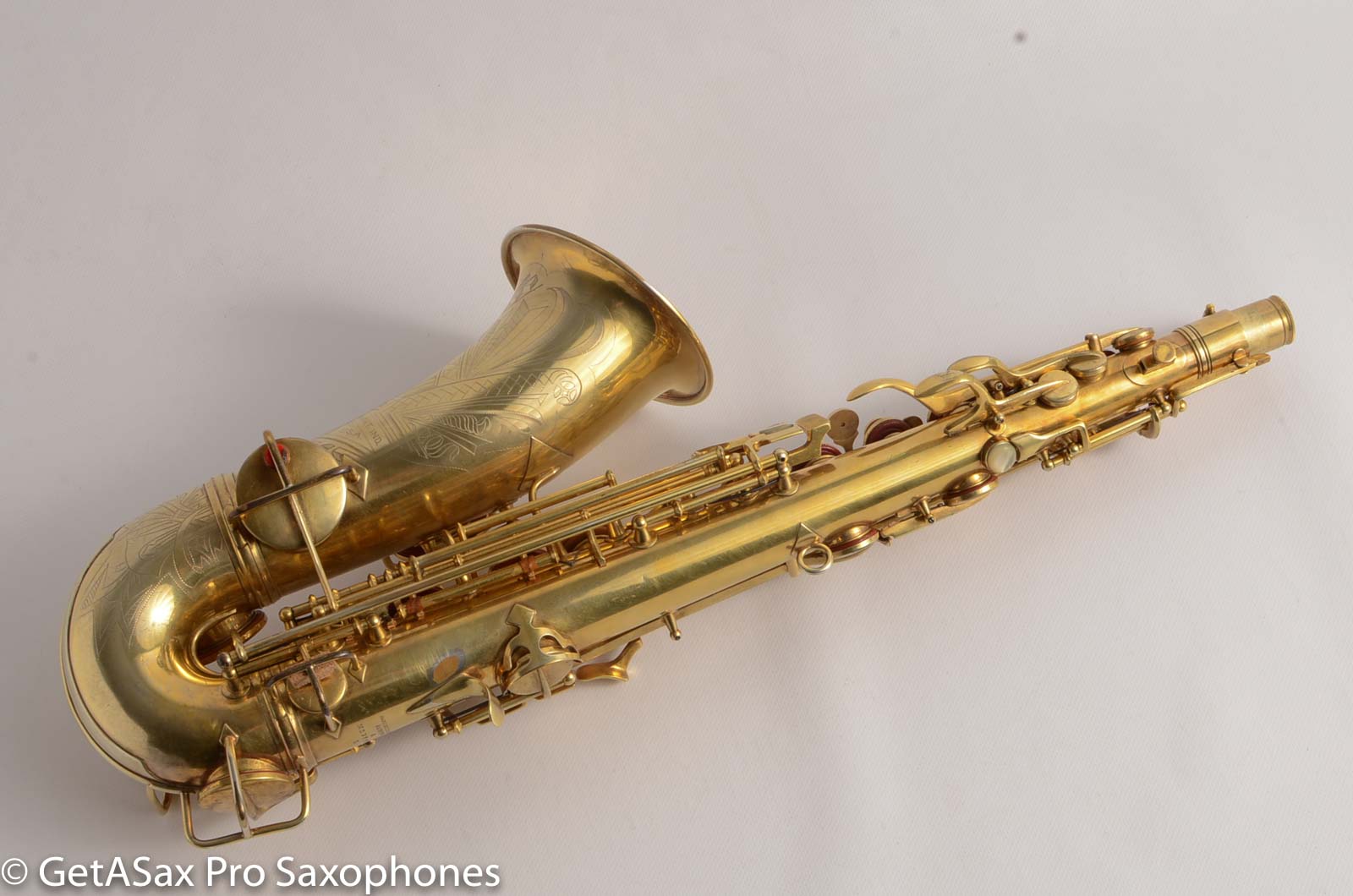 Conn 6M Transitional Art Deco Burnished Gold Plate Alto Saxophone The