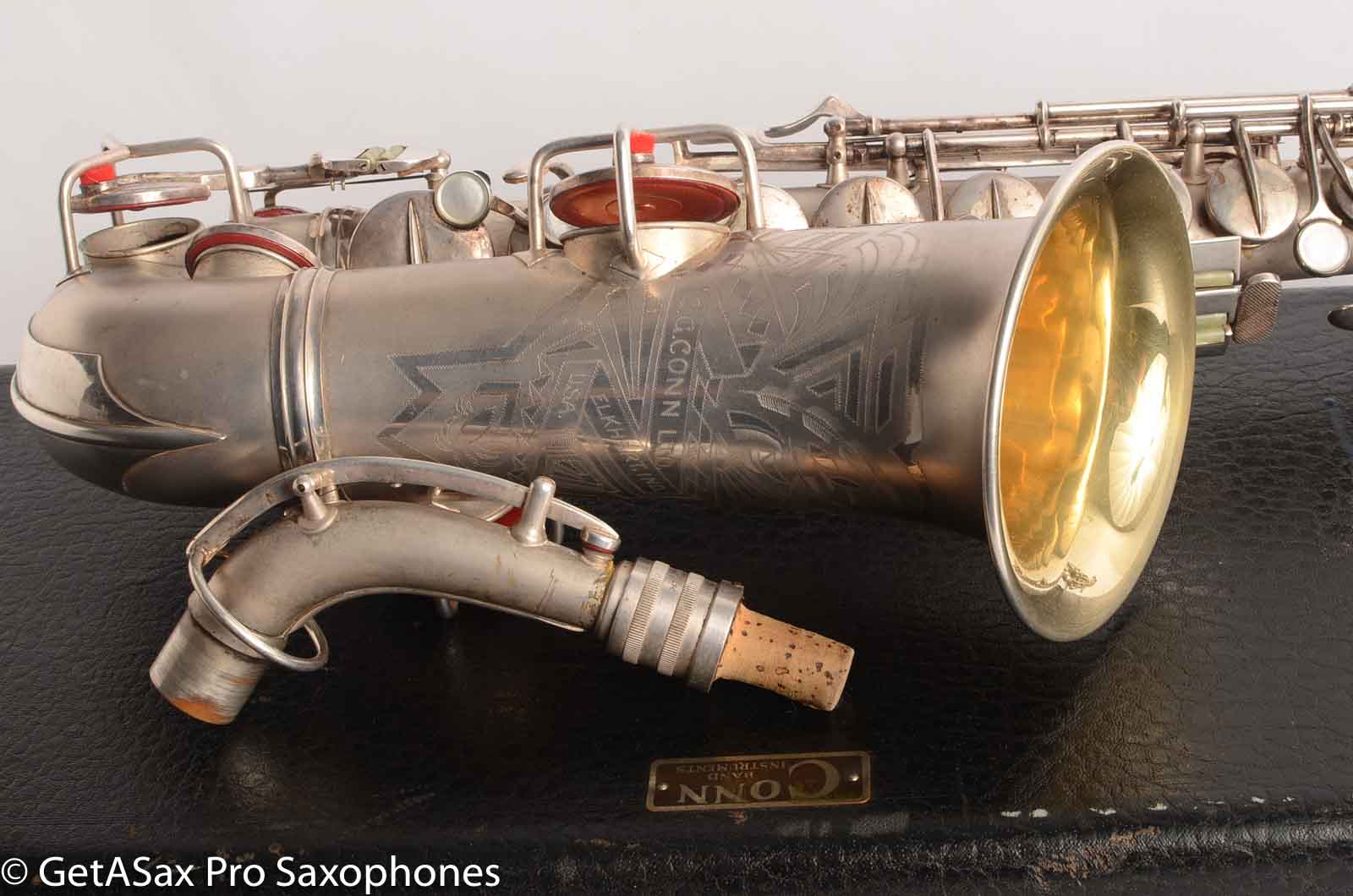 for print ideas constructions 1936 decoration antique saxophone CONN Old 