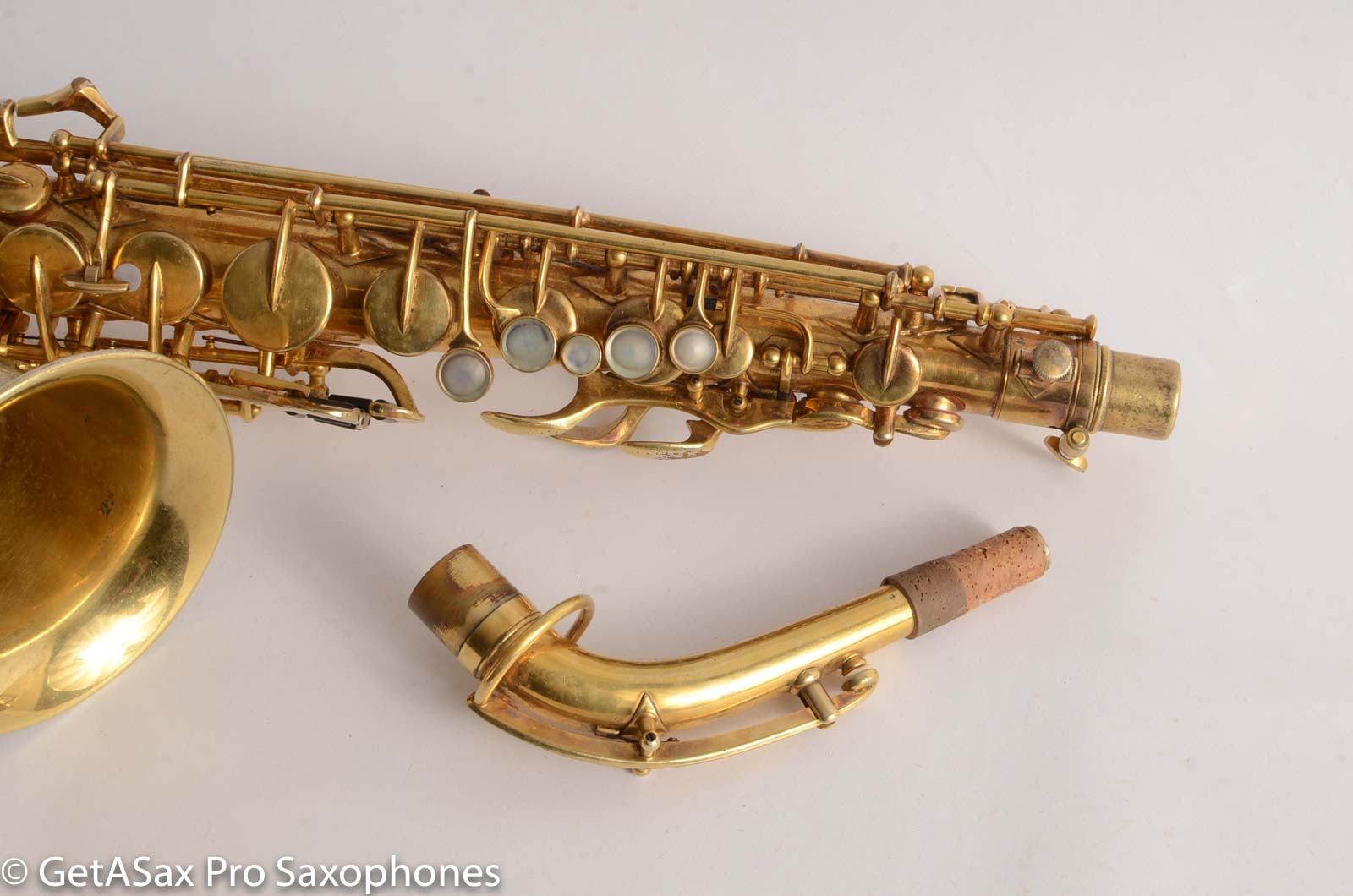 Buescher Aristocrat Gold Plate Alto Saxophone - www.GetASax.com