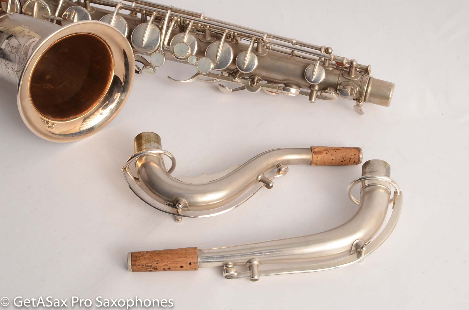2pcs professional C Melody Saxophone Neck sax parts neck24mm 
