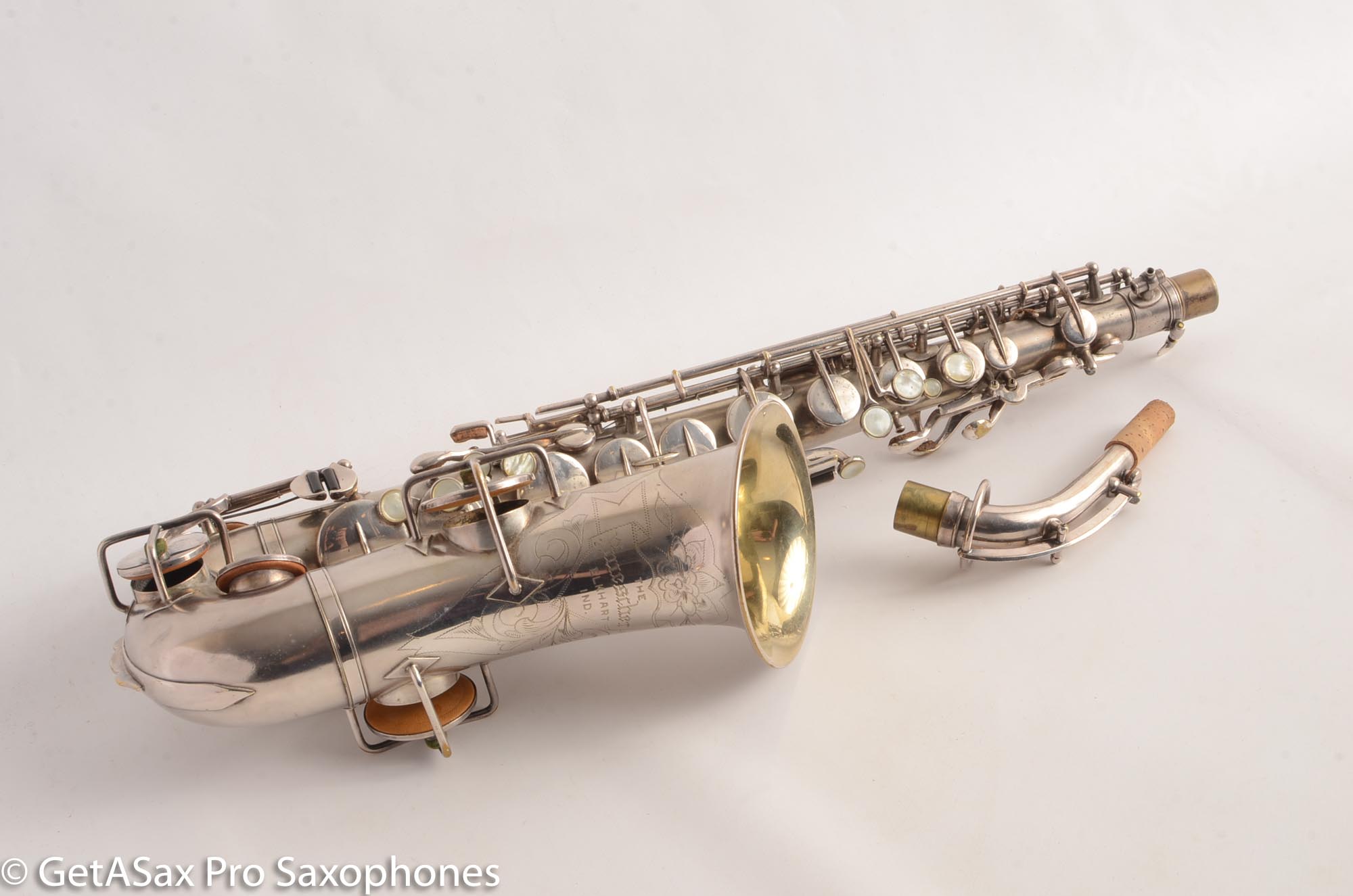 Buescher True Tone Alto Saxophone 83005 Original Silver Plate 