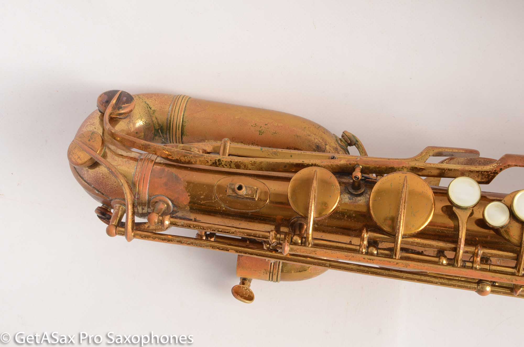 Conn 12M Pre War Mulliganera Transitional Baritone Saxophone 256716 Old Pads