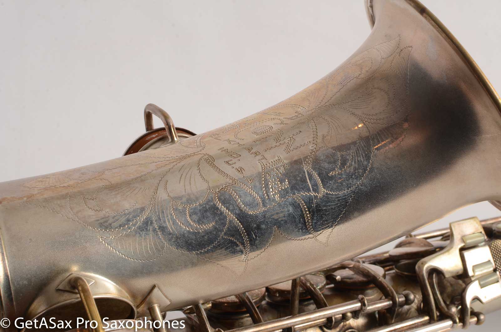 Conn saxofón Alto 1925 sn129284 L Chu Berry Plata 