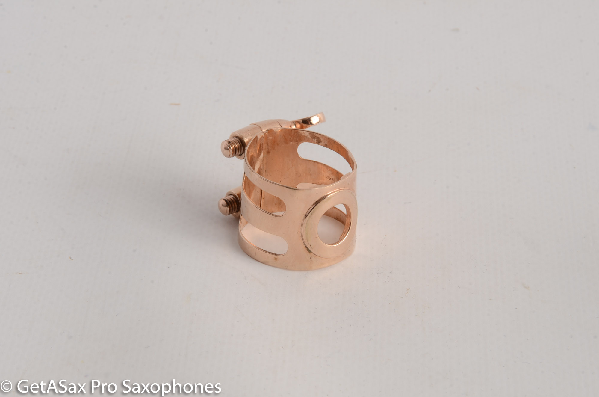 Ishimori Woodstone Gold Plated Soprano Saxophone Ligature and Cap