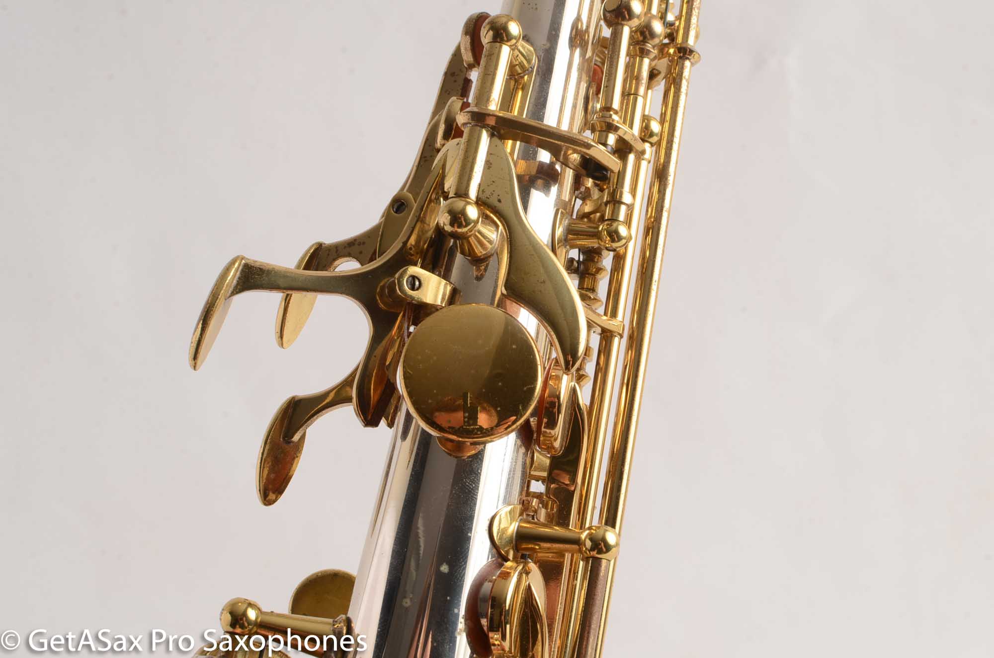 Brass Lacquered Straight Soprano Saxophone High F# G key WSS-650 saxophones