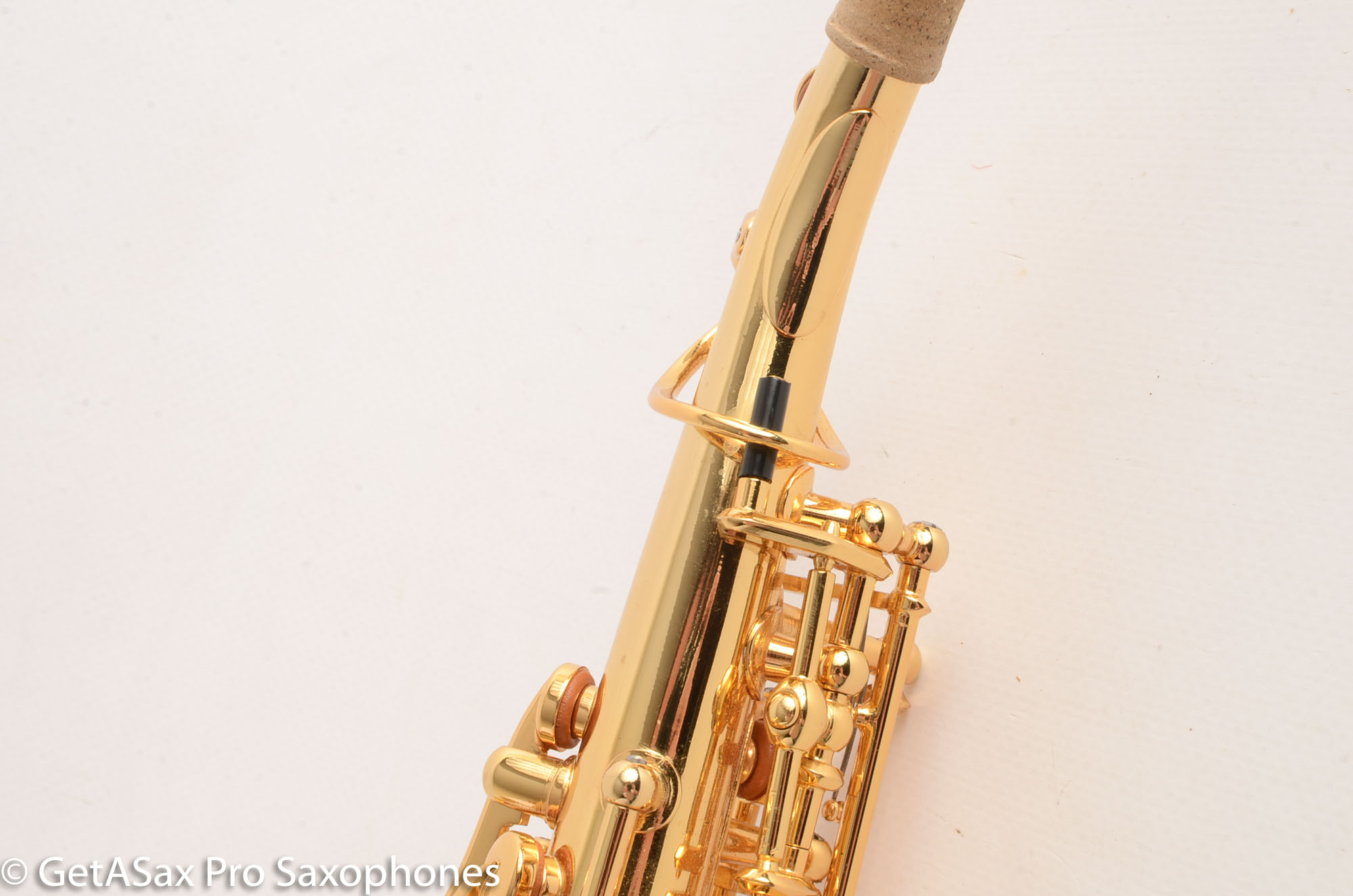 Rampone and Cazzani GOLD Plated R1 Jazz Curved Soprano Saxophone