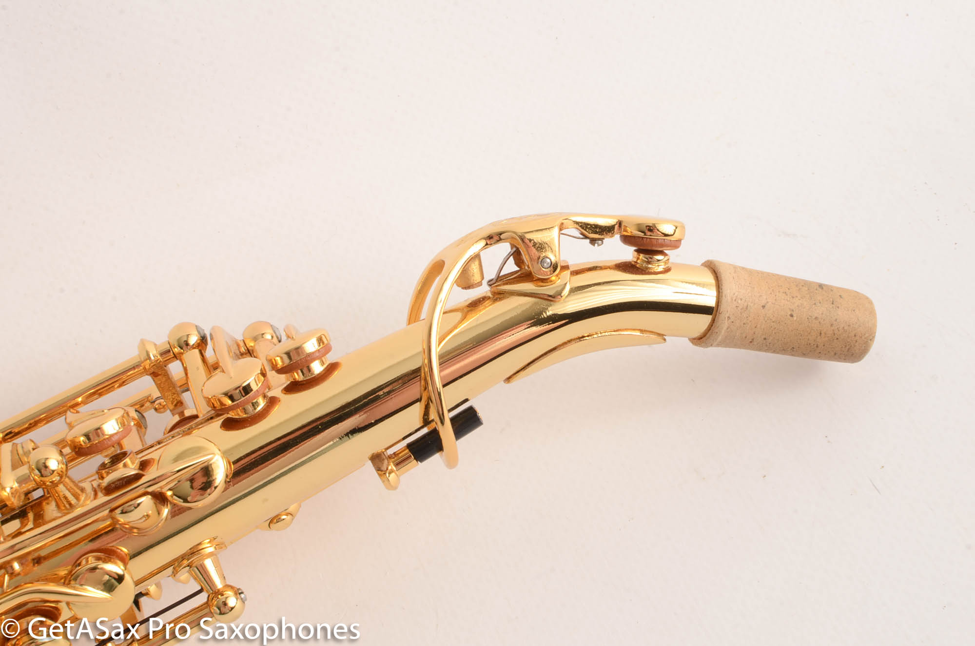 Rampone and Cazzani GOLD Plated R1 Jazz Curved Soprano Saxophone