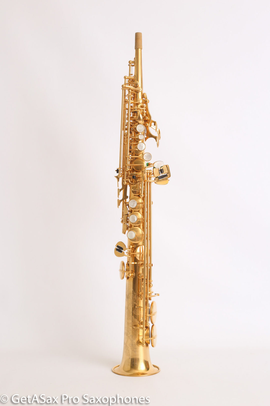 Rampone and Cazzani R1 Jazz Soprano Saxophone Gold Plate Near Mint High