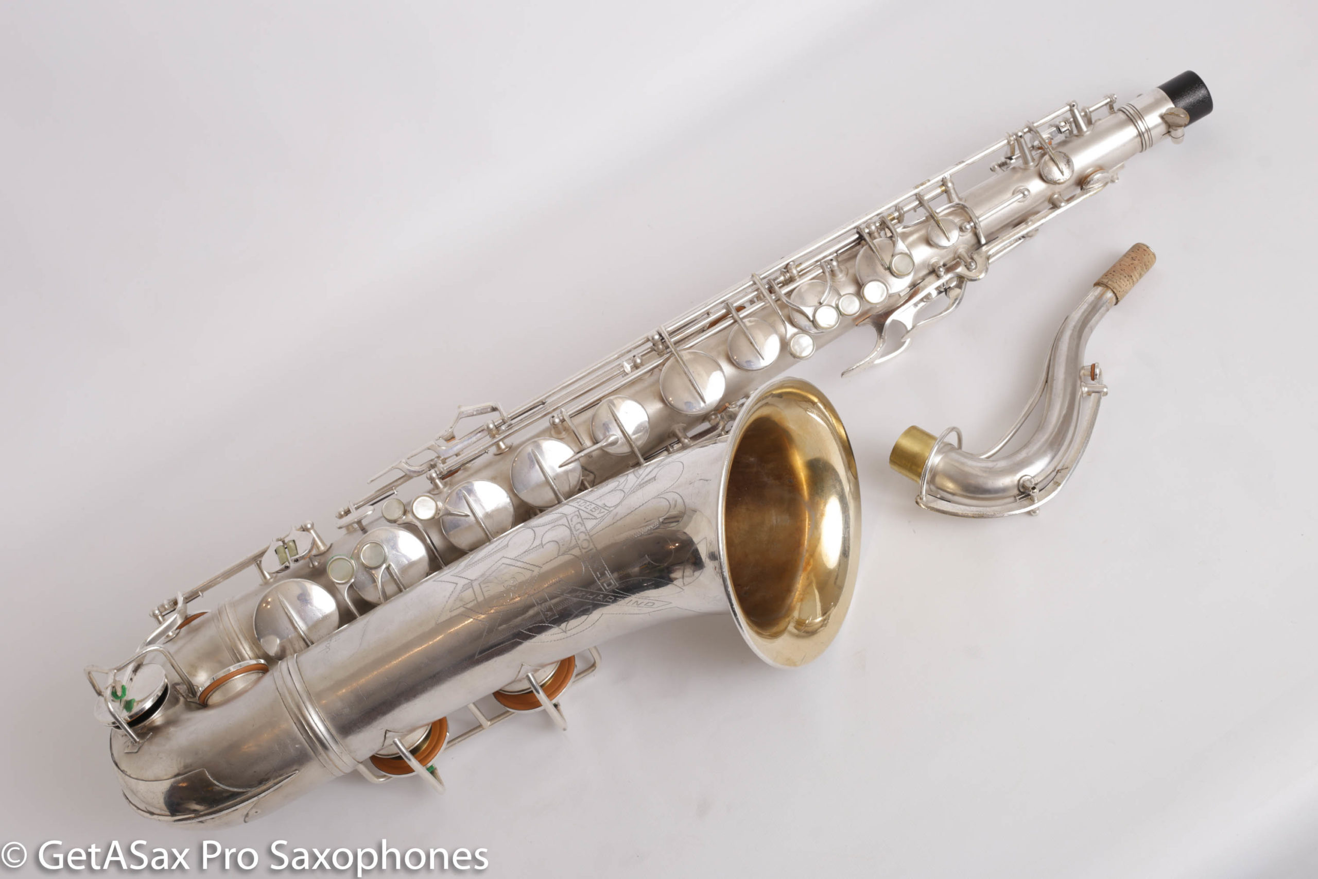 Fristelse konvergens acceptere Conn 10M Tenor Rolled Tone Holes Original Silver Plate Very Good Condition  Fresh Overhaul! 310735 - www.GetASax.com