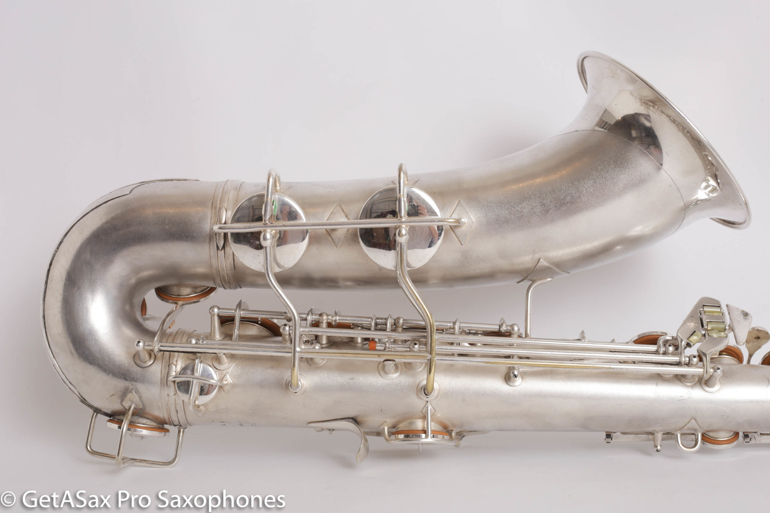 Conn 10M Tenor Rolled Tone Holes Original Silver Plate Very Good Condition  Fresh Overhaul! 310735