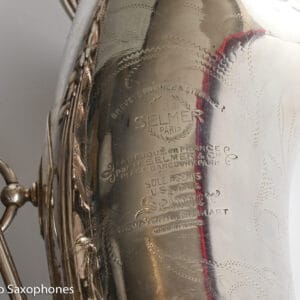 Selmer SBA Tenor 1954 Replated Silver Plate Played a LOT 54349