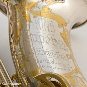 King Series II Silversonic Full Pearls Tenor Saxophone Matt Stohrer Overhaul Exceptional 328630